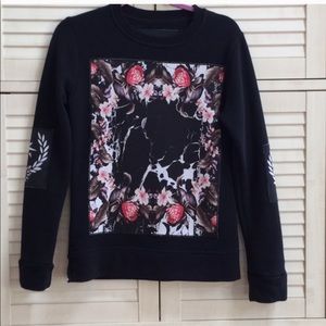 The textile rebels size xs side zip sweatshirt